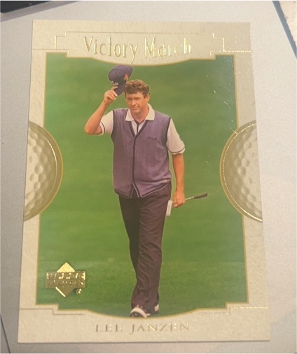 2001 Upper Deck #173 Lee Janzen Victory March — front