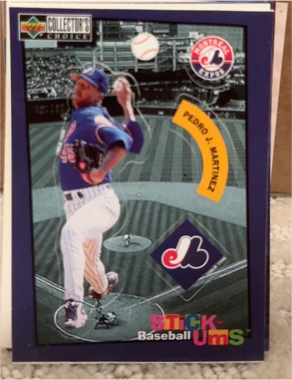 1998 Upper Deck Collector's Choice Stick-Ums #17 Pedro Martinez — front