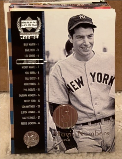 2000 Upper Deck Yankees Legends #54 Joe DiMaggio — front