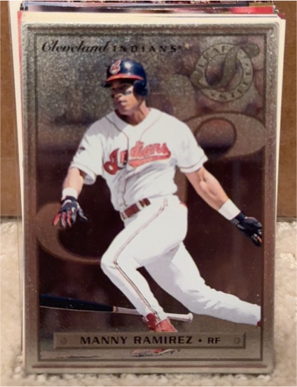 1996 Leaf Preferred Steel #77 Manny Ramirez — front