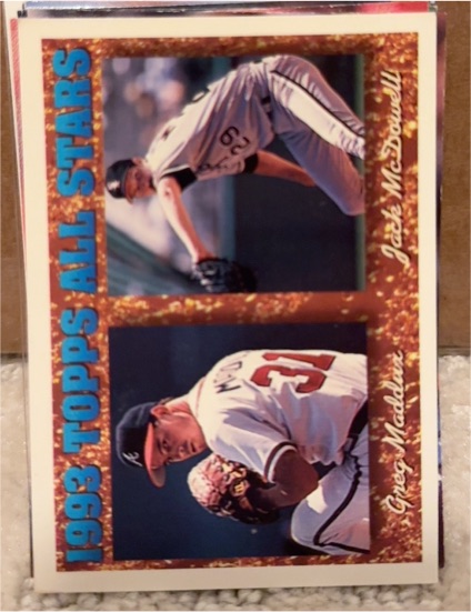 1994 Topps #392 Greg Maddux / Jack McDowell — front