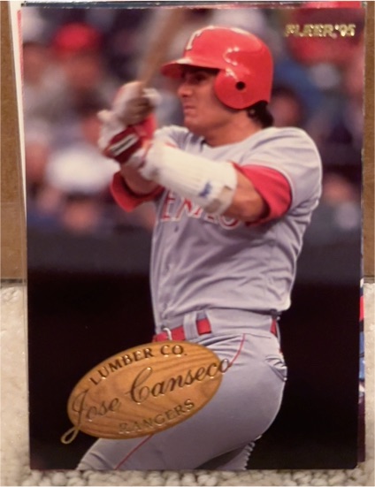 1995 Fleer Lumber Company #4 Jose Canseco — front