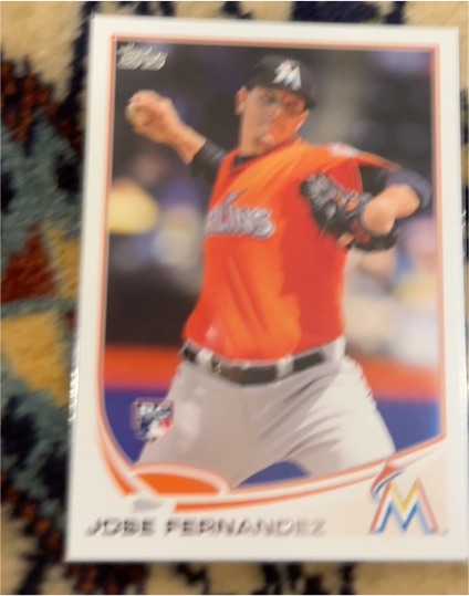 2013 Topps #589 Jose Fernandez — front