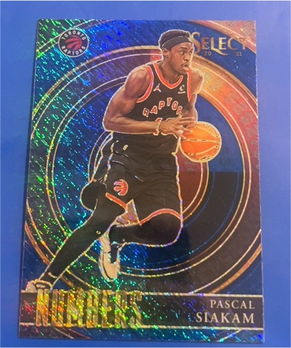 2020-21 Panini Select Numbers Pascal Siakam — front