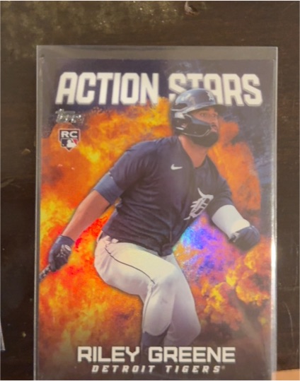 2023 Topps Chrome Update #ASC-8 Riley Greene Action Stars — front