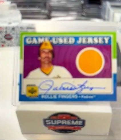 1983 Topps Game-Used Jersey #GS-1 Rollie Fingers — front