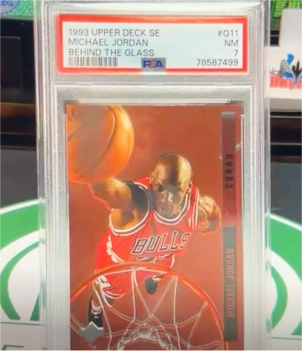 1993 Upper Deck SE #G11 Michael Jordan Behind The Glass — front