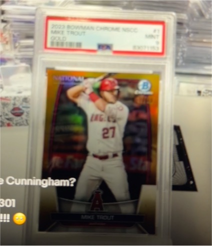 2023 Bowman Chrome NSCC #1 Mike Trout — front