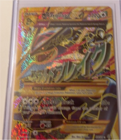 2015 Pokemon XY Ancient Origins #98 Mega Rayquaza EX — front