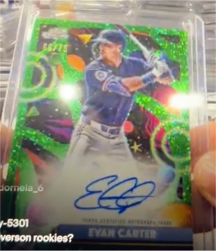 2025 Topps Cosmic Chrome #CCA-EC Evan Carter — front