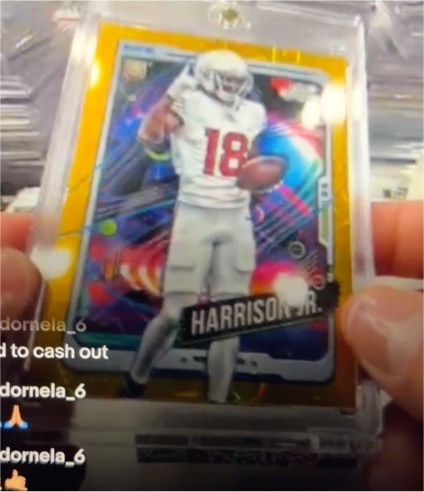 2024 Topps Chrome Cosmic #101 Marvin Harrison Jr. — front