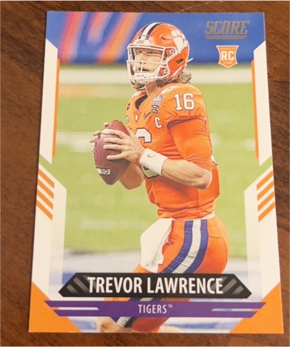 2021 Panini Score #301 Trevor Lawrence — front