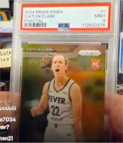 2024 Panini Prizm WNBA Fractal #1 Caitlin Clark — front