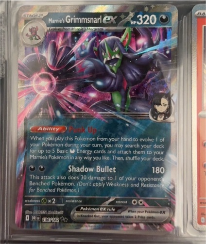 2023 Pokémon SV10: Destined Rivals #136 Marnie's Grimmsnarl ex — front