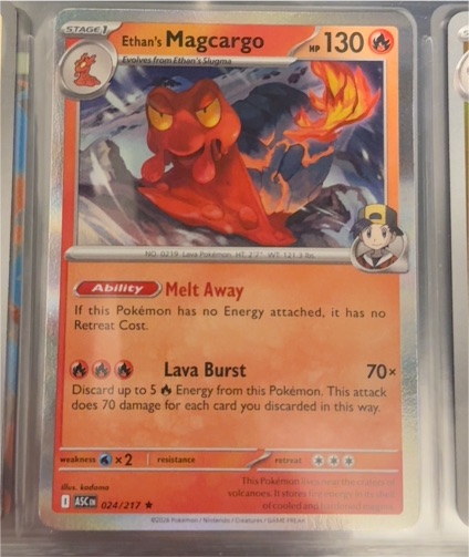 2023 Pokémon SV10: Destined Rivals #036 Ethan's Magcargo — front