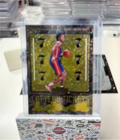 2021-22 Panini Contenders #1 Cade Cunningham Lottery Ticket — front