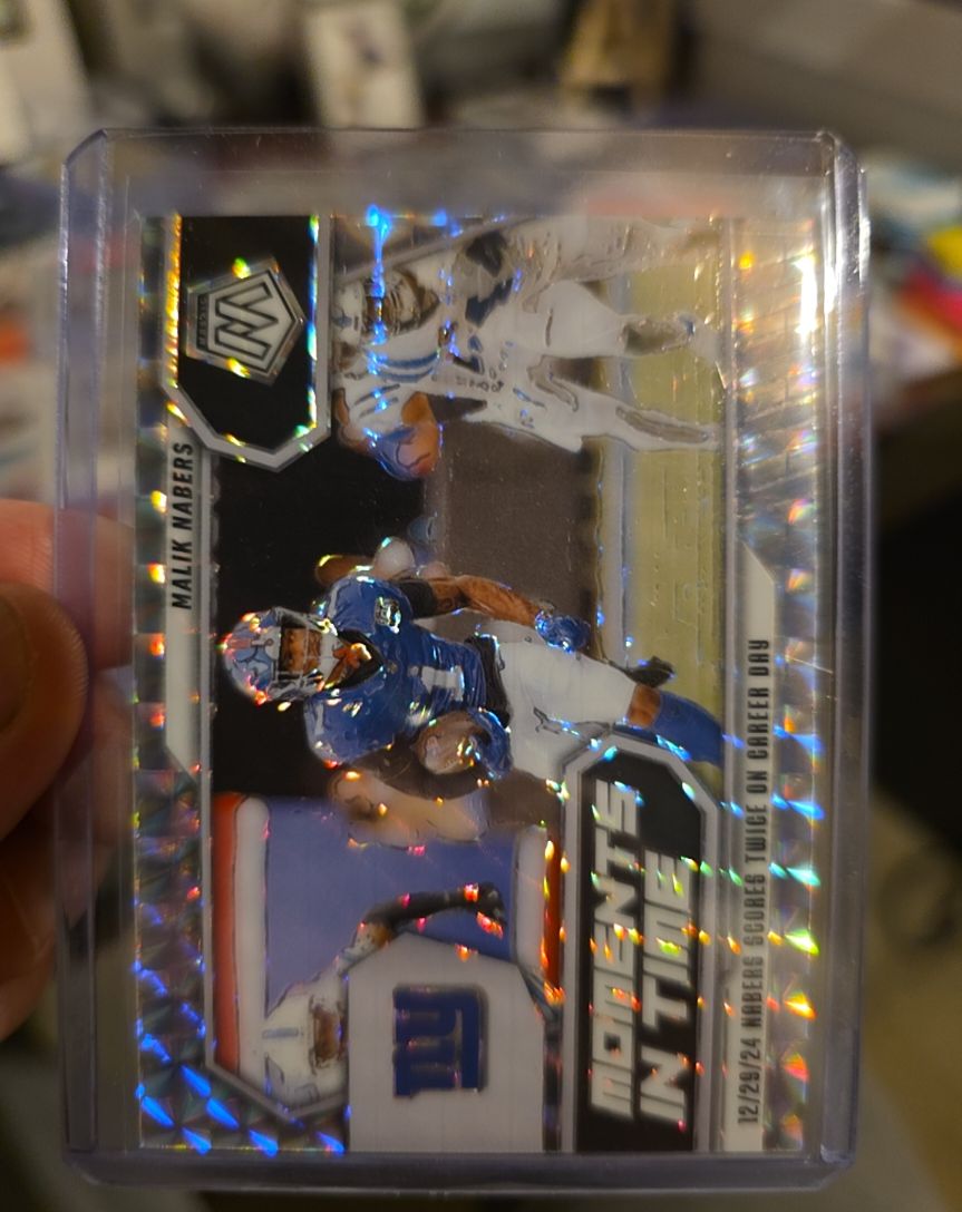 2024 Panini Mosaic - NFL Debut Silver Prizm #284 Malik Nabers (RC) — front