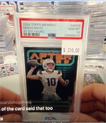 2024 Topps Midnight #AH20 Drake Maye After Hours — front