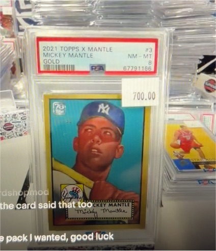 2021 Topps X Mantle #3 Mickey Mantle — front