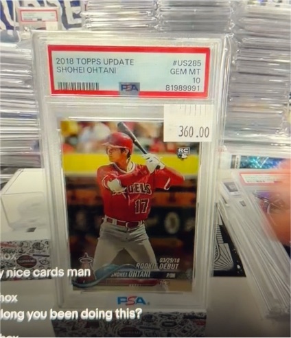 2018 Topps Update #US285 Shohei Ohtani — front