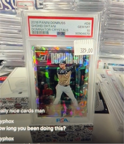 2018 Panini Donruss #D9 Shohei Ohtani Dominator-Crystals — front