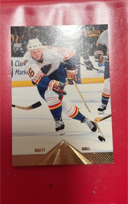 1996-97 Pinnacle #128 Brett Hull — front