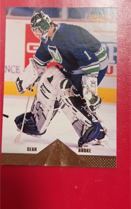 1996-97 Pinnacle #37 Sean Burke Hartford Whalers — front