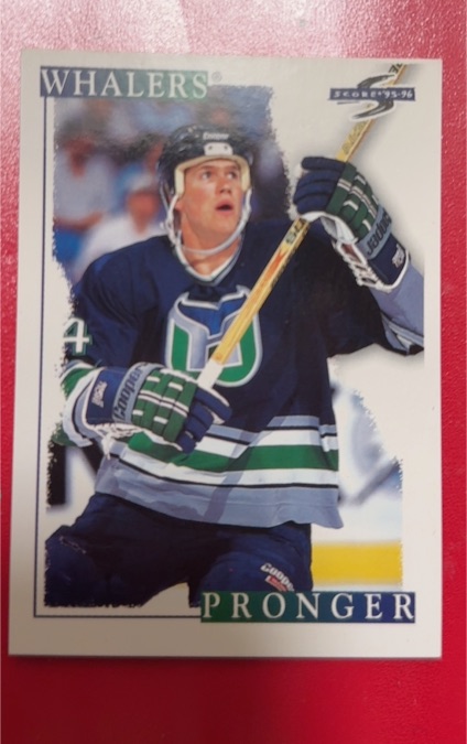 1995-96 Score #6 Chris Pronger Hartford Whalers — front
