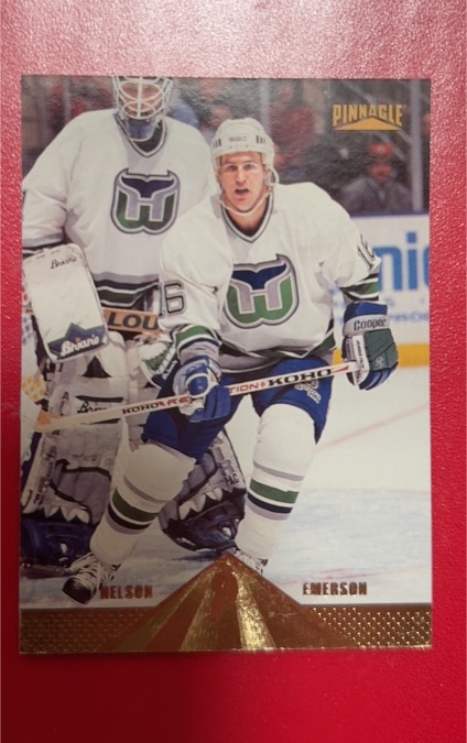 1996-97 Pinnacle #60 Nelson Emerson — front