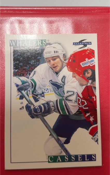 1995-96 Score #136 Andrew Cassels — front