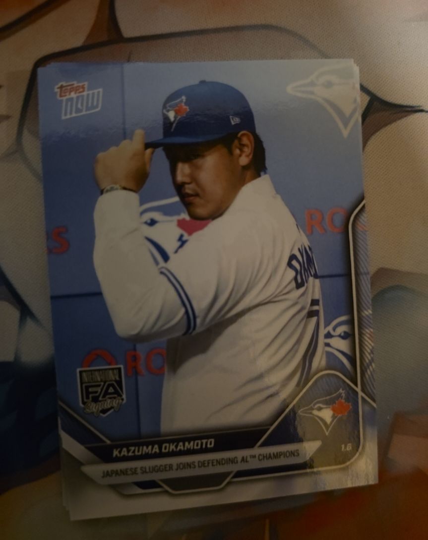 2025 Topps Now #OS-13 Kazuma Okamoto — front