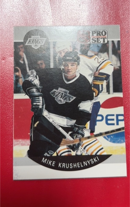 1990-91 Pro Set #121a Mike Krushelnyski — front