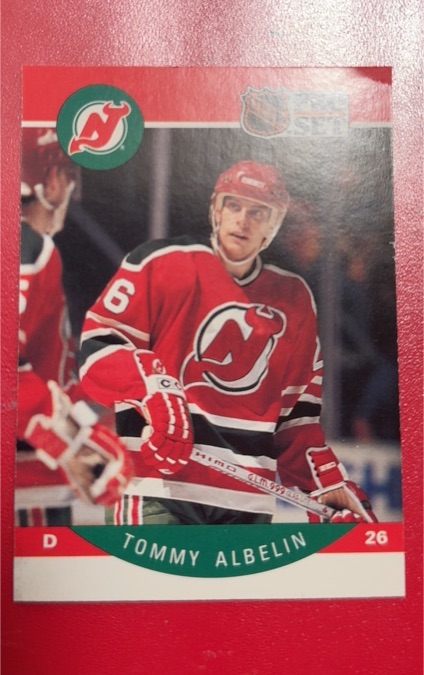 1990-91 Pro Set #162 Tommy Albelin — front