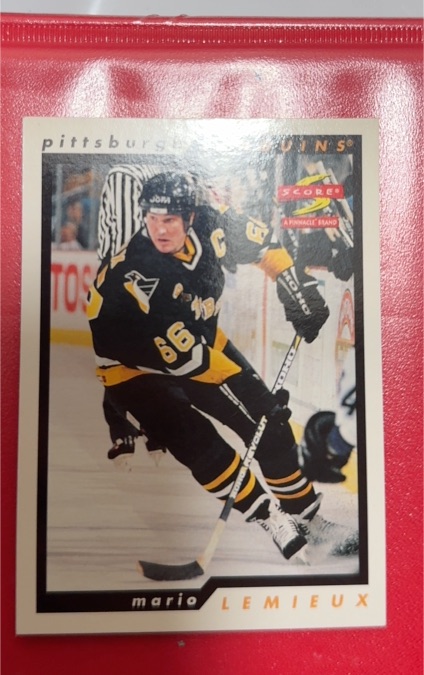 1996-97 Score #6 Mario Lemieux — front