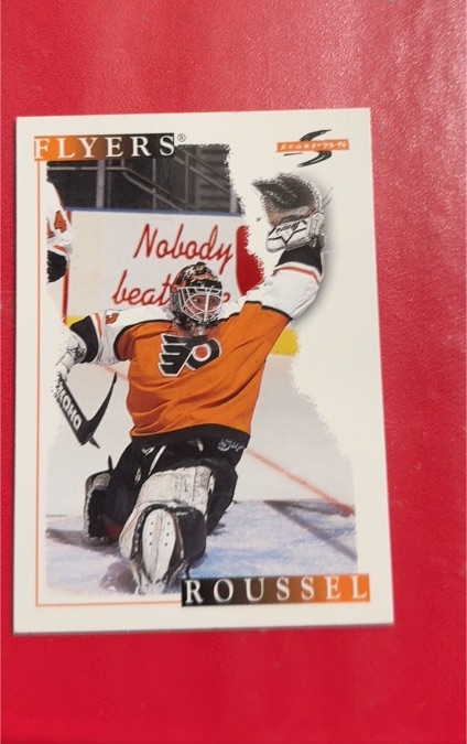 1995-96 Score #182 Dominic Roussel — front