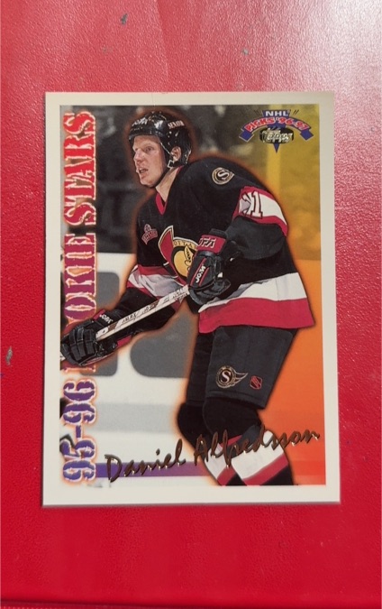 1996-97 Topps NHL Picks Rookie Stars #RS1 Daniel Alfredsson — front