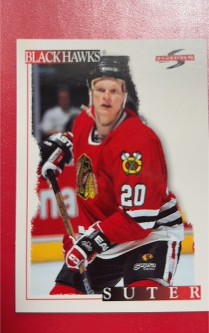 1995-96 Score #82 Gary Suter — front