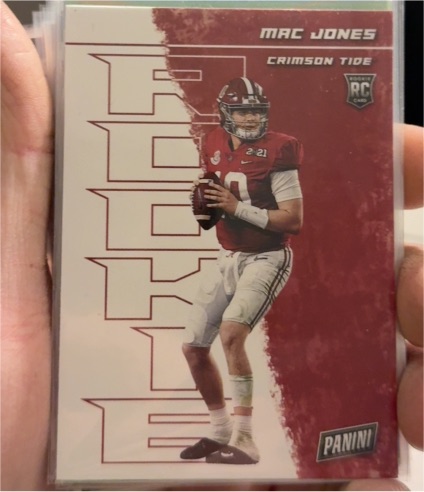 2021 Panini Player of the Day #78 Mac Jones — front