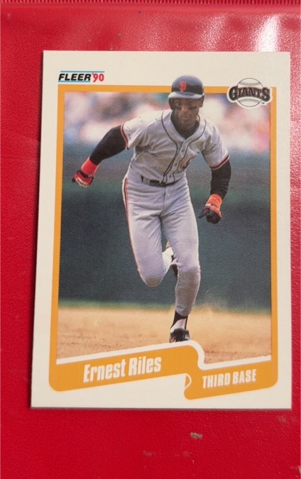 1990 Fleer #69 Ernest Riles — front
