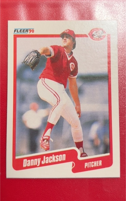 1990 Fleer #422 Danny Jackson — front