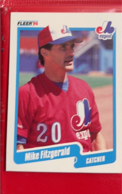 1990 Fleer #343 Mike Fitzgerald — front