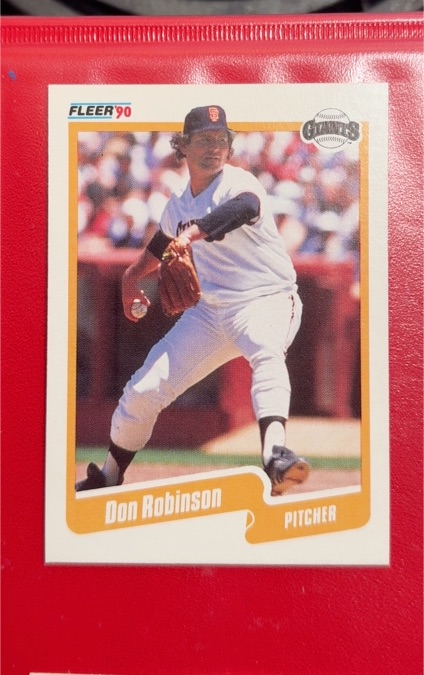 1990 Fleer #70 Don Robinson — front