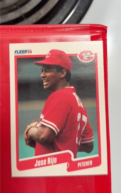 1990 Fleer #430 Jose Rijo Cincinnati Reds — front