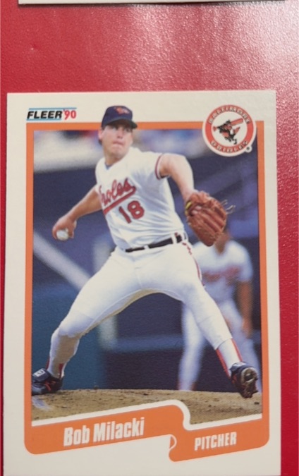 1990 Fleer #182 Bob Milacki — front