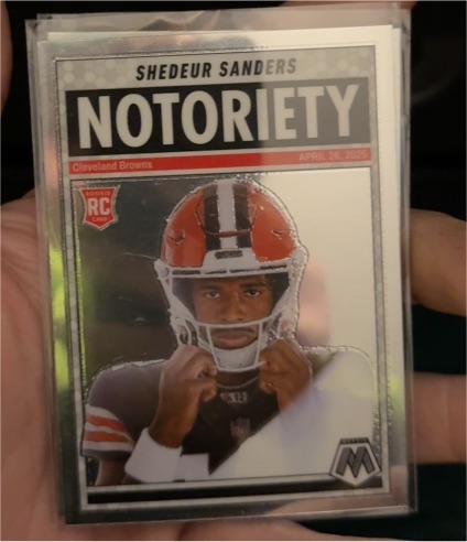 2025 Panini Mosaic #13 Shedeur Sanders Notoriety — front