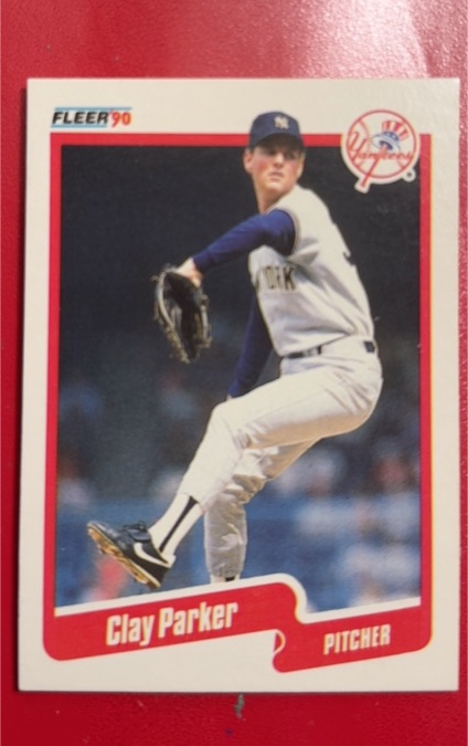 1990 Fleer #451 Clay Parker — front