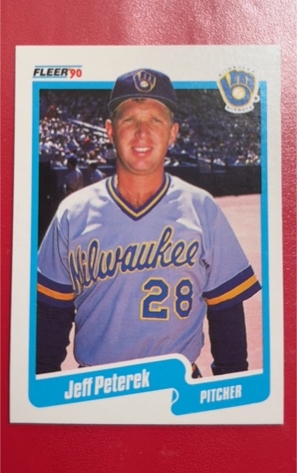 1990 Fleer #333 Jeff Peterek — front