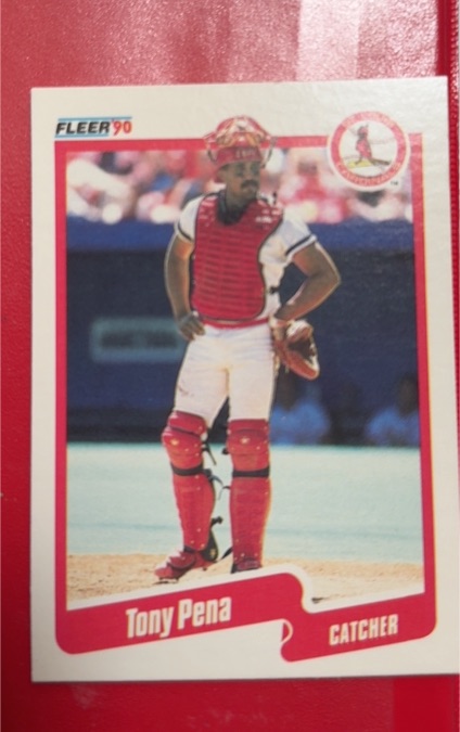 1990 Fleer #256 Tony Pena — front