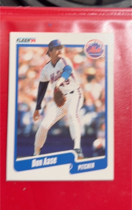 1990 Fleer #196 Don Aase — front