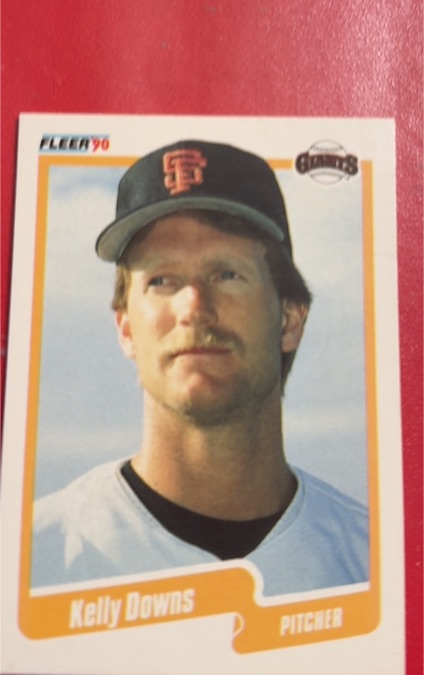 1990 Fleer #55 Kelly Downs — front
